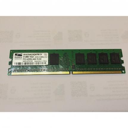 barrette mémoire ram pc de bureau PROMOS V916764K24QAFW-E4 512MB 1RX8 DDR2-533MHZ CL4 PC2-4200U-444-10-A0