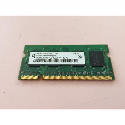 barrette mémoire ram SODIMM INFINEON HYS64T64020HDL-3.7-B DDR2 PC2-4200S-444-12-A0 512MB