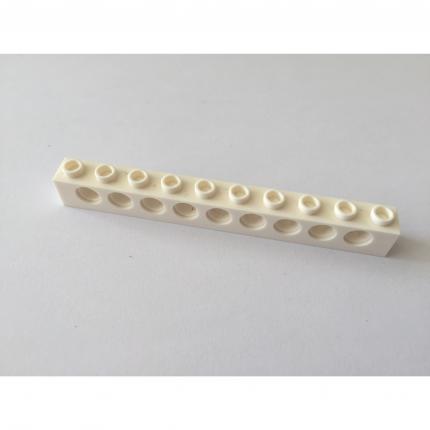 Brique 1x10 blanche avec trous 273001 pièce détachée Lego