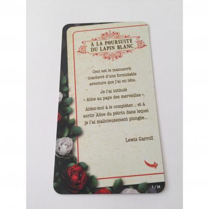 Asmodee CARTE 26/54 A LA POURSUITE DU LAPIN BLANC PIÈCE JEU UNLOCK HEROIC ADVENTURES 
