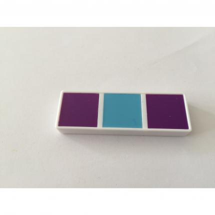 Domino violet bleu violet pièce détachée Chromino Deluxe les dominos de couleur