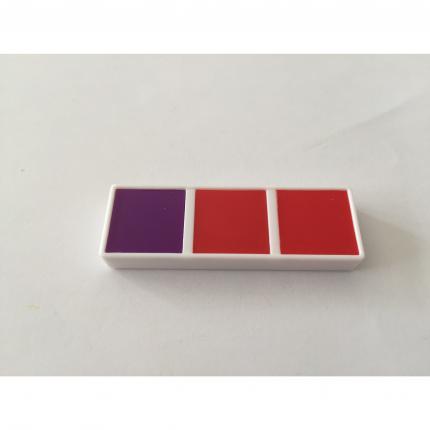 Domino violet rouge rouge pièce détachée Chromino Deluxe les dominos de couleur