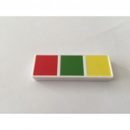 Domino rouge vert jaune pièce détachée Chromino Deluxe les dominos de couleur