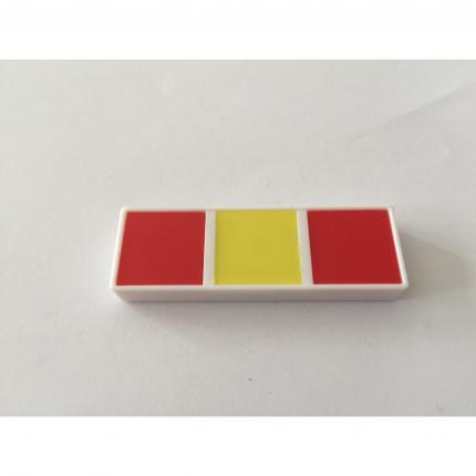 Domino rouge jaune rouge pièce détachée Chromino Deluxe les dominos de couleur