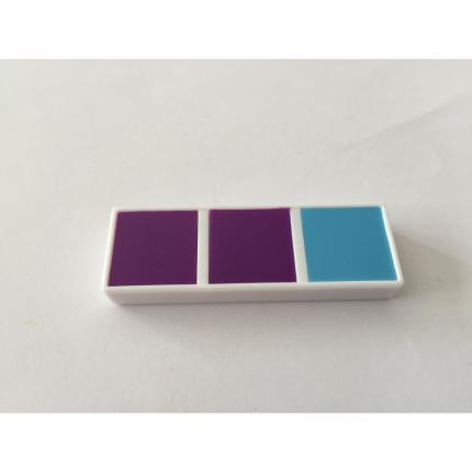 Domino violet violet bleu pièce détachée Chromino Deluxe les dominos de couleur