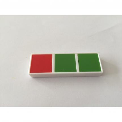 Domino rouge vert vert pièce détachée Chromino Deluxe les dominos de couleur