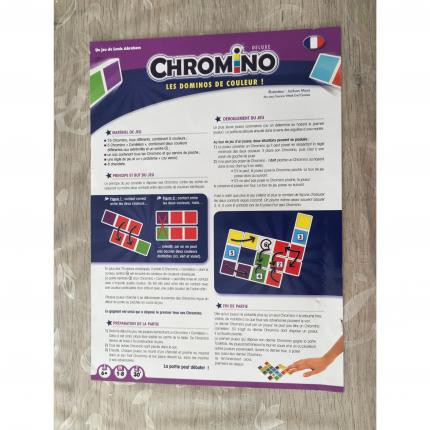 Notice explication du jeu pièce détachée Chromino Deluxe les dominos de couleur