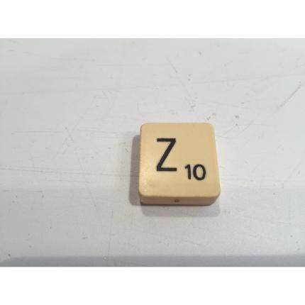Lettre noir Z pièce détachée jeu de société Scrabble J.W.SPEAR & SONS