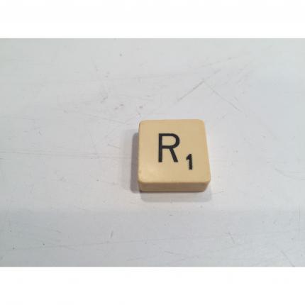 Lettre noir R pièce détachée jeu de société Scrabble J.W.SPEAR & SONS