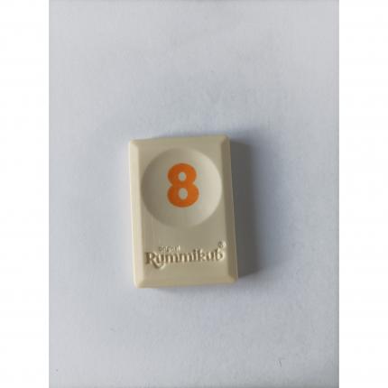 Tuile chiffre 8 huit orange pièce détachée L original Rummikub chiffres M&M Ventures #A21