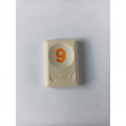 Tuile chiffre 9 neuf orange pièce détachée L original Rummikub chiffres M&M Ventures #A21