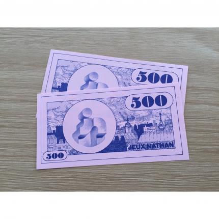 Billets 500 x2 pièce détachée jeu de société Richesses de France édition Nathan #A42