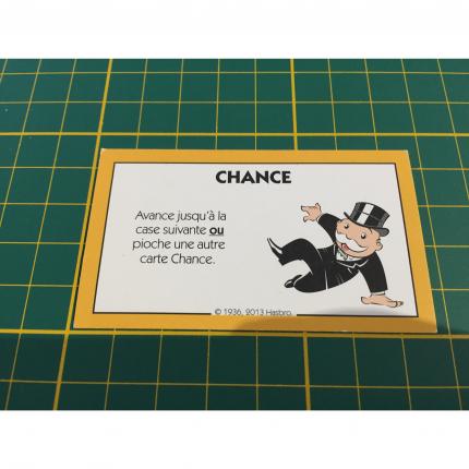 Carte chance case suivante pièce détachée jeu de société Monopoly Junior Hasbro Gaming #A65