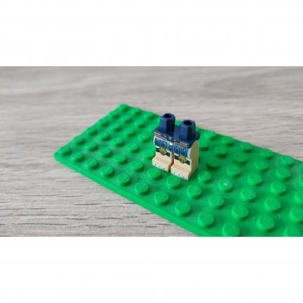 Hanches et jambes beiges avec pagne bleu 6021694 pièce détachée Lego #C06