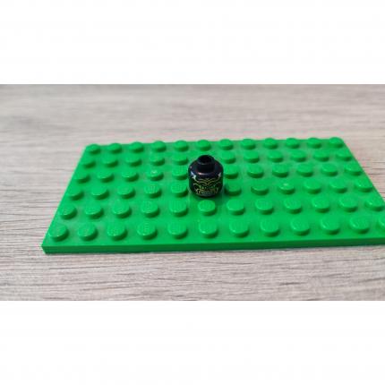 Figurine tête d extraterrestre avec yeux citron vert 6017991 pièce détachée Lego #C06
