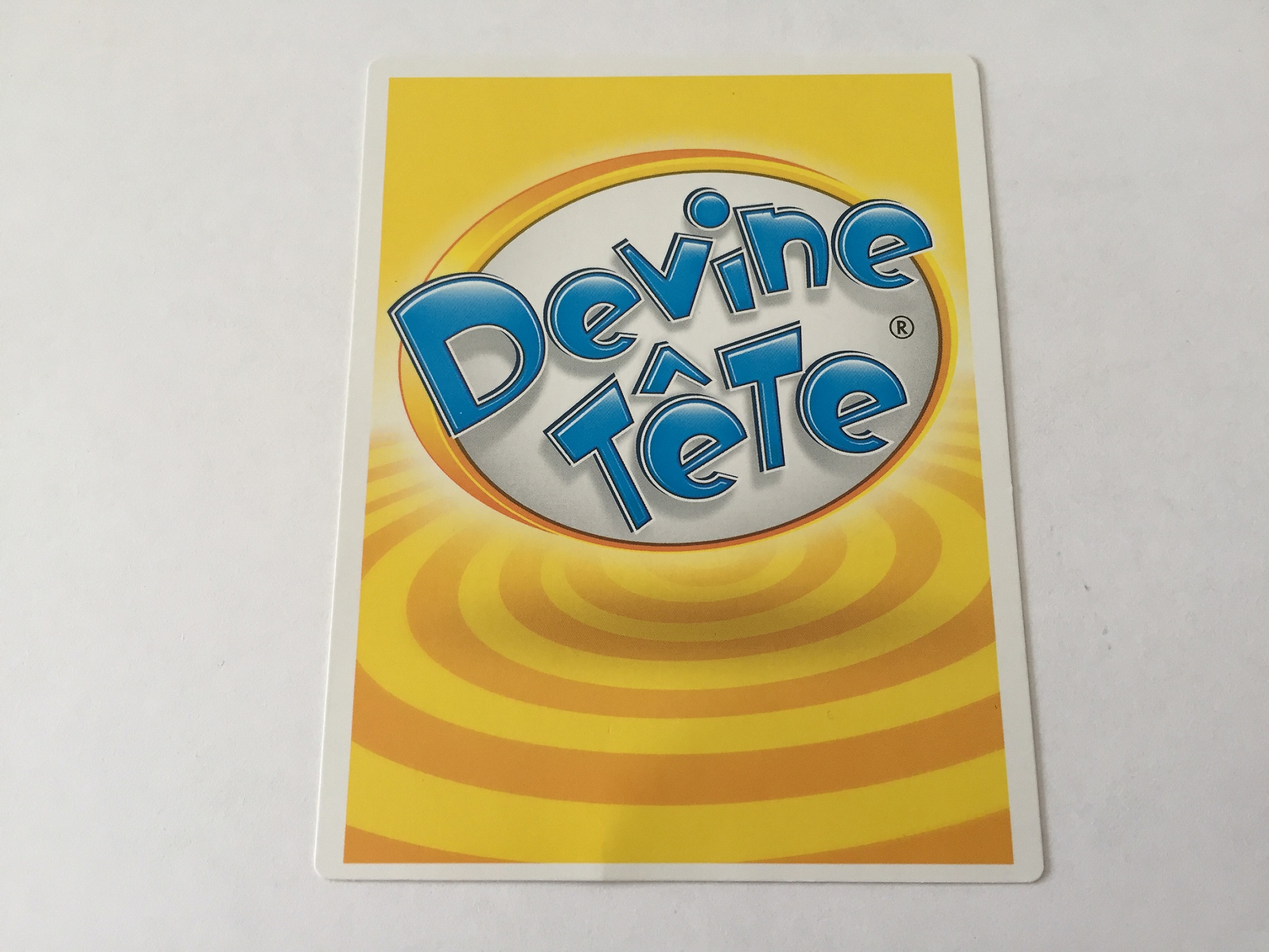 carte pièce détachée jeu de société Devine tête la réponse est sur ma tête