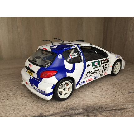 SOLIDO PEUGEOT 206 WRC ESSO 15 TOUR DE CORSE 1999 G.PANIZZI 1/18