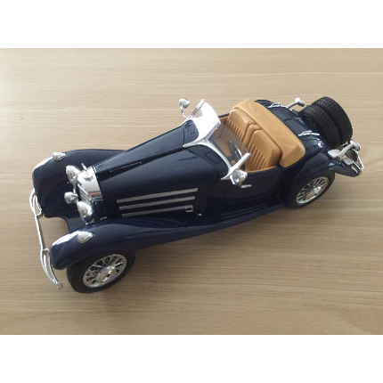BURAGO MERCEDES BENZ 500 K ROADSTER BLEU 1936 1/20