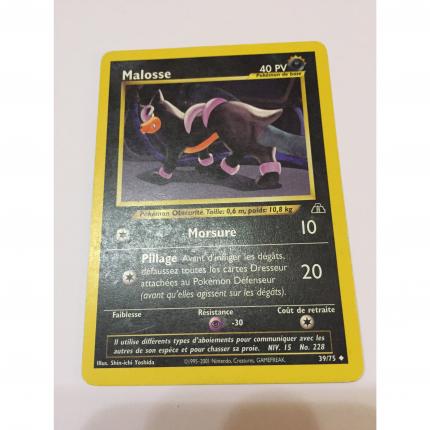 Carte pokémon malosse 39/75 peu commune neo discovery wizards