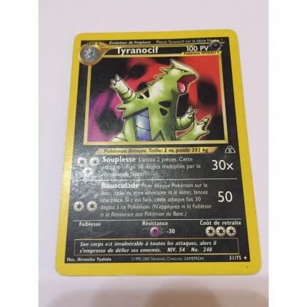 Carte pokémon tyranocif 31/75 rare neo discovery wizards