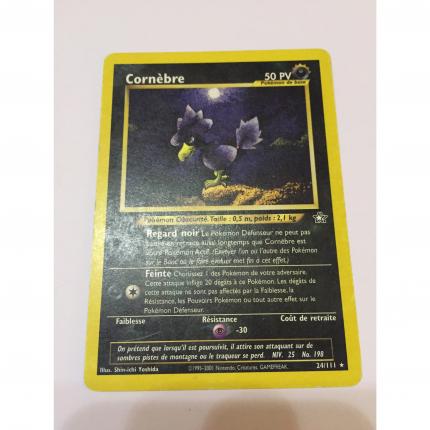 Carte Pokemon cornèbre cornebre 24/111 rare Néo Génésis Wizards Française