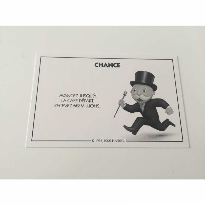 Monopoly Monde Parker Carte Chance Avancez Jusqu A La Case Depart Monopoly Monde Parker Carte Chance Avancez Jusqu A La Case Depart