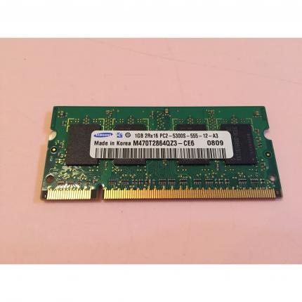 barrette mémoire ram samsung 1gb 2rx16 PC2-5300S-555-12-A3 M470T2864QZ3-CE6