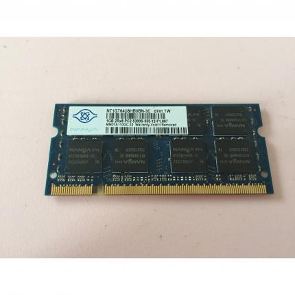 barrette mémoire ram nanya 1gb 2rx8 PC2-5300S-555-12-F1 NT1GT64U8HB0BN-3C