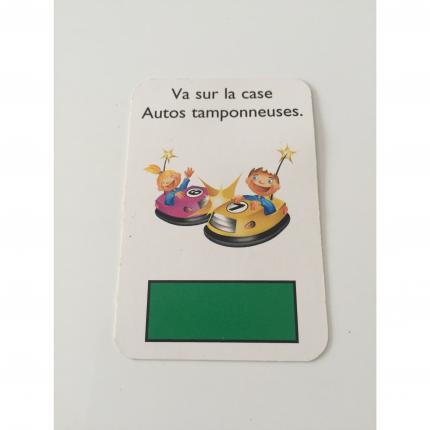 MONOPOLY JUNIOR A LA FÊTE FORAINE CARTE VA SUR LA CASE AUTOS TAMPONNEUSES