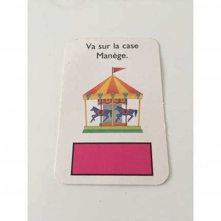 MONOPOLY JUNIOR A LA FÊTE FORAINE CARTE VA SUR LA CASE MANÈGE