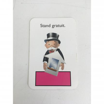 MONOPOLY JUNIOR A LA FÊTE FORAINE CARTE STAND GRATUIT ROSE