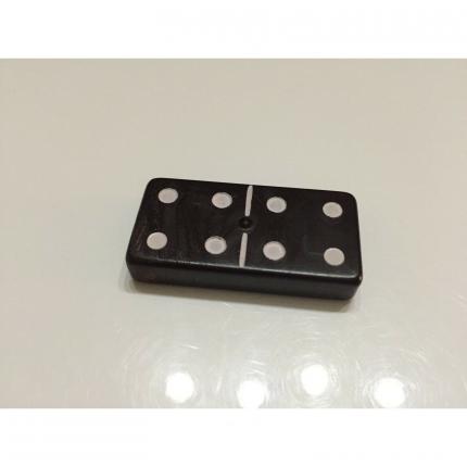 DOMINOS NOIR PLASTIQUE DOUBLE SIX PLASTIQUE PIÈCE DÉTACHÉE 4-4