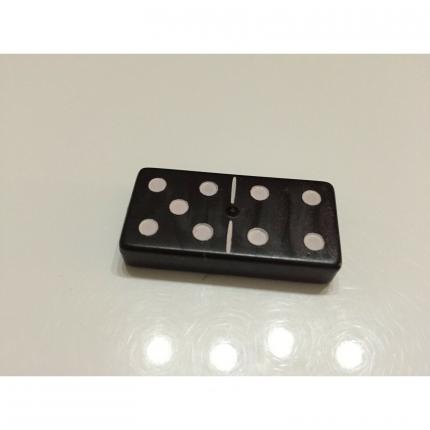 DOMINOS NOIR PLASTIQUE DOUBLE SIX PLASTIQUE PIÈCE DÉTACHÉE 5-4