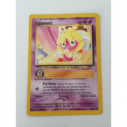 CARTE POKEMON - Lippouti 54/64 commune néo révélation wizard VF