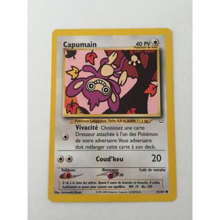 Carte Pokemon CAPUMAIN 41/64 Commune Néo révélation Wizard Française