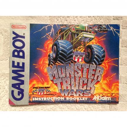 NOTICE SEULE MONSTER TRUCK WARS GAME BOY DMG-ATWP-EUR