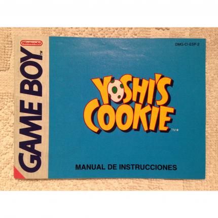 NOTICE SEULE YOSHI S COOKIE NINTENDO GAME BOY DMG-CI-ESP-2