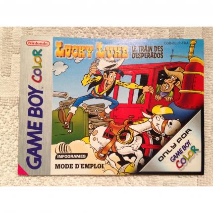 NOTICE SEULE LUCKY LUKE LE TRAIN DES DESPERADOS GAME BOY COLOR CGB-BLLP-FRA