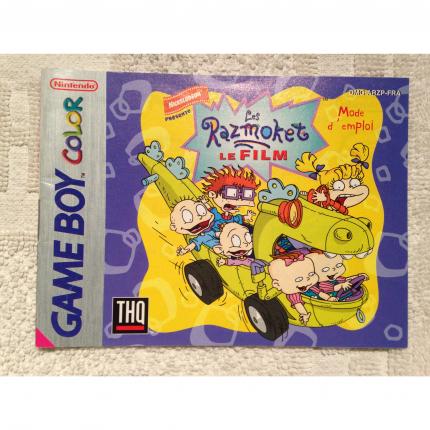 NOTICE SEULE LES RAZMOKET LE FILM NINTENDO GAME BOY COLOR DMG-ARZP-FRA