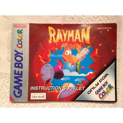 NOTICE SEULE RAYMAN NINTENDO GAME BOY COLOR CGB-AYQP-EUR