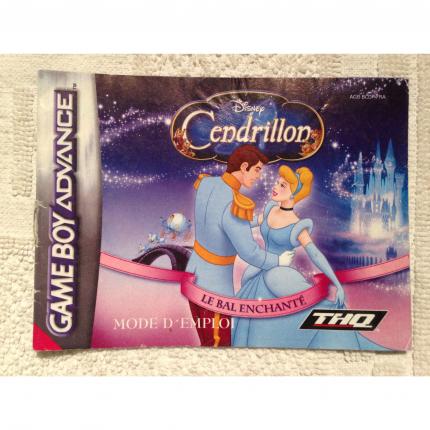 NOTICE SEULE CENDRILLON LE BAL ENCHANTE NINTENDO GAME BOY ADVANCE AGB-BCDP-FRA