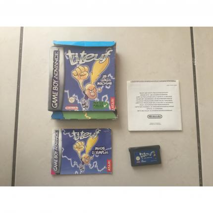 jeu TITEUF ZE GAG MACHINE nintendo game boy advance GBA boite notice
