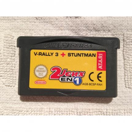Jeu Nintendo Game Boy Advance 2 en 1 V-Rally 3 + Stuntman