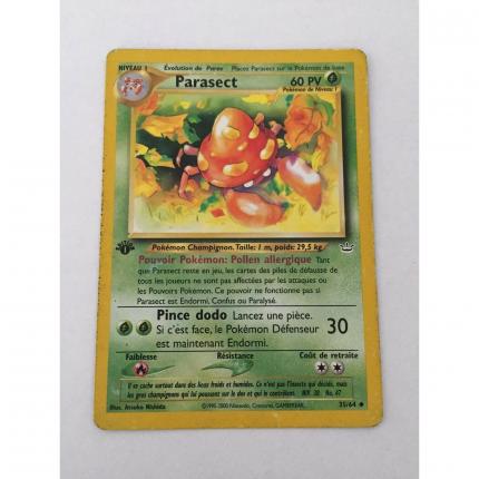 Carte POKEMON PARASECT NEO REVELATION logo 1ere edition 35/64 peu commune