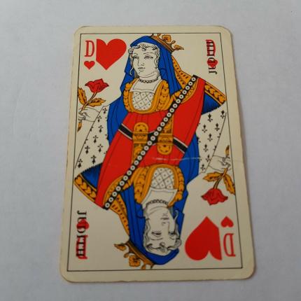 CARTE DAME DE CŒUR CARTE LUTECE BRIDGE POKER CANASTA