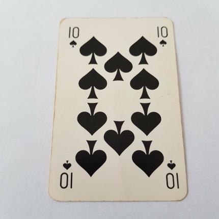 CARTE 10 DE PIQUE CARTE LUTECE BRIDGE POKER CANASTA