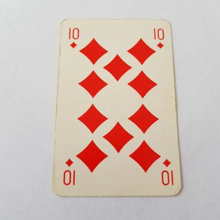 CARTE 10 DIX DE CARREAU CARTE LUTECE BRIDGE POKER CANASTA