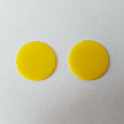 LOT DE 2 JETON ROND JAUNE NAIN JAUNE REF 1274 GARNIER CORNIL