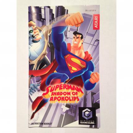 SUPERMAN SHADOW OF APOKOLIPS DOL-GSUP-EUR-M NOTICE SEULE NINTENDO GAMECUBE