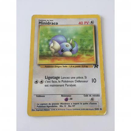 Carte pokémon minidraco 53/82 commune team rocket wizard